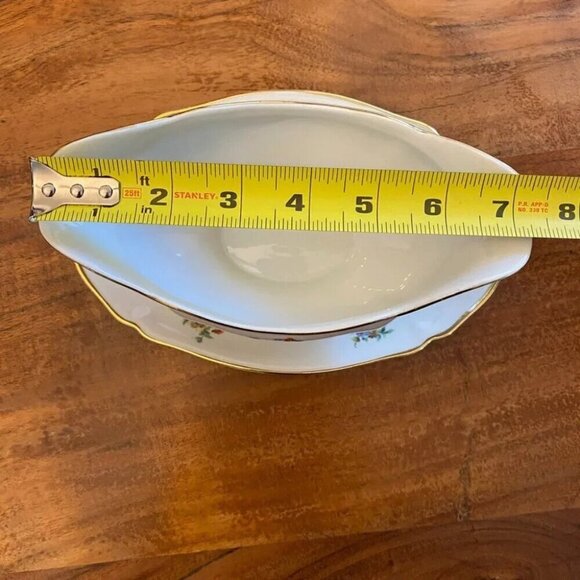 Vintage The Franklin Gravy Boat by Hutschenreuther Bavaria Germany US Zone - Picture 6 of 12
